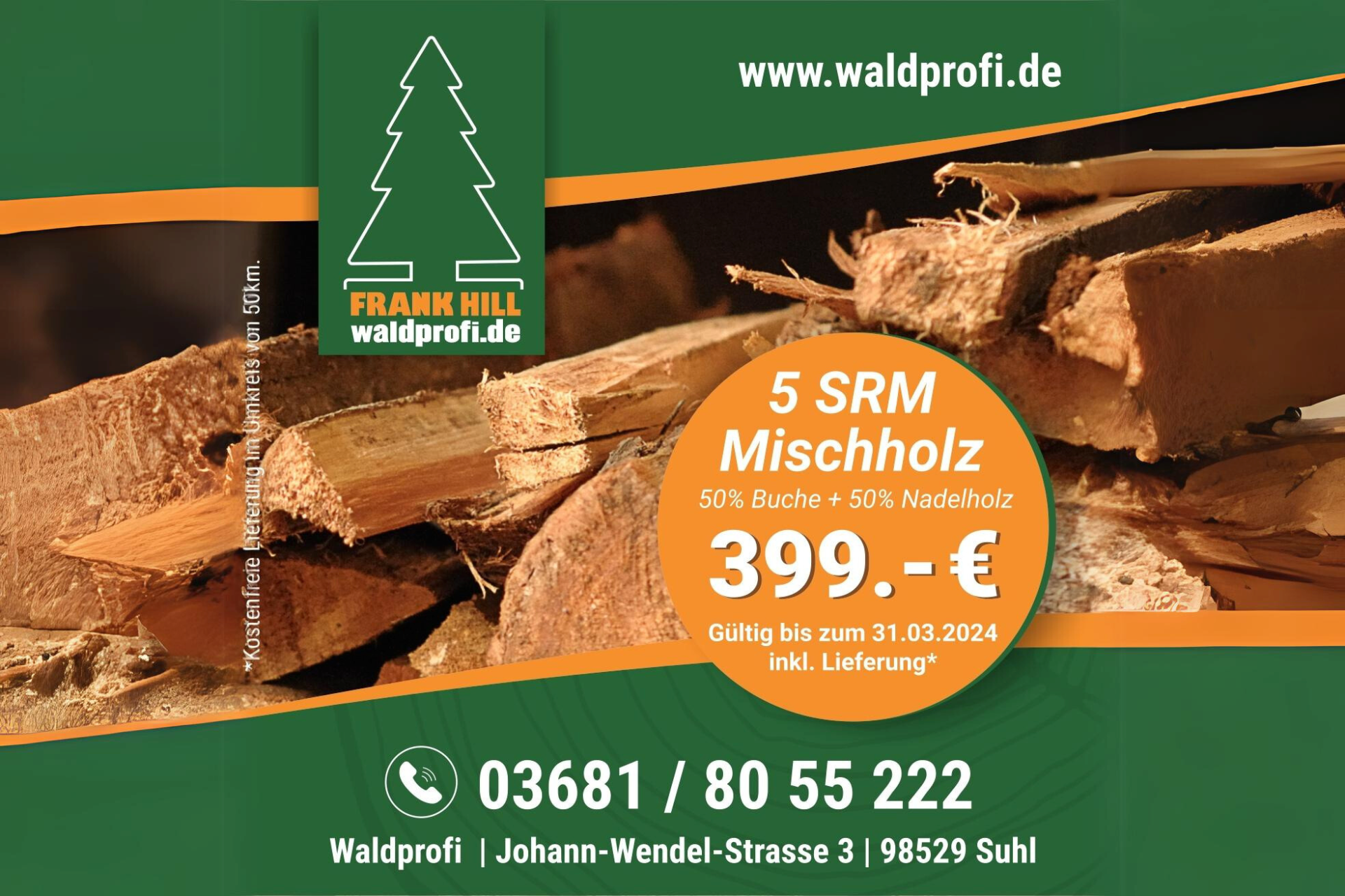 Mischholz Buche & Nadelholz